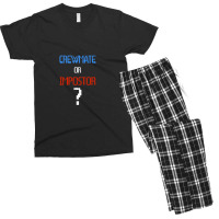 Crewmate Or Impostor Men's T-shirt Pajama Set | Artistshot