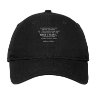 Here I Stand Martin Luther 95 Thesis Reformation Gift Adjustable Cap | Artistshot