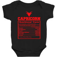 Capricorn Nutrition Facts Baby Bodysuit | Artistshot