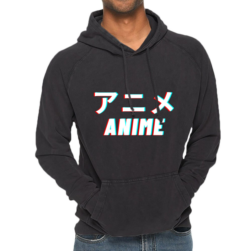 Anime Japanese Kanji Letters Vintage Hoodie | Artistshot