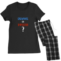 Crewmate Or Impostor 1 Women's Pajamas Set | Artistshot