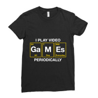 I Play Video Games Periodically Element Blocks Premium Ladies Fitted T-shirt | Artistshot