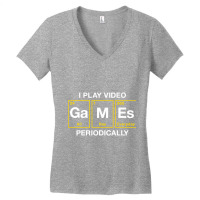 I Play Video Games Periodically Element Blocks Premium Women's V-neck T-shirt | Artistshot