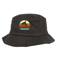 Rodeo Bucking Bronco Horse Retro Style Tshirt Bucket Hat | Artistshot