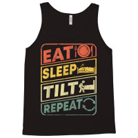 Eat Sleep Tilt Repeat Retro Game Lover Design Arcade Pinball Tank Top | Artistshot