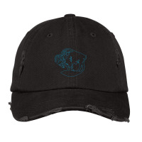 Buffalo Blu Line Design Vintage Cap | Artistshot