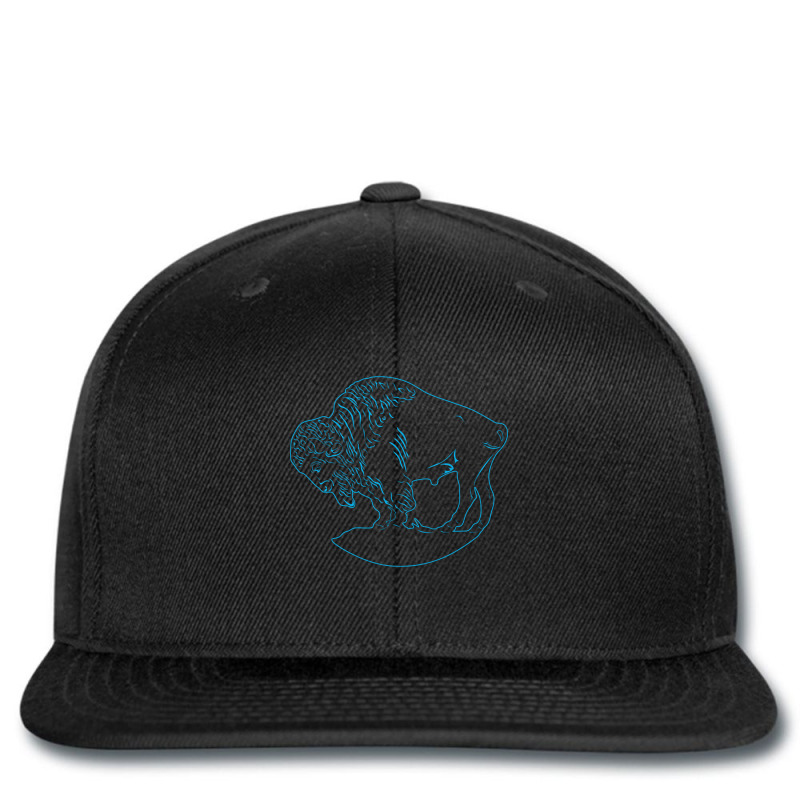 Buffalo Blu Line Design Printed hat by Coble Spellman | Artistshot