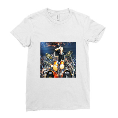 Lars Ulrich Ladies Fitted T-shirt Designed By Chuntingtonh