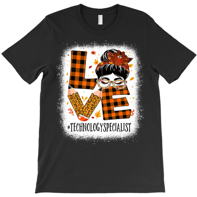 Technology Specialist Love Messy Bun Turkey Thanksgiving Premium T Shi T-Shirt by cm-arts | Artistshot