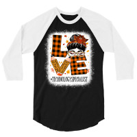 Technology Specialist Love Messy Bun Turkey Thanksgiving Premium T Shi 3/4 Sleeve Shirt | Artistshot