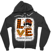 Technology Specialist Love Messy Bun Turkey Thanksgiving Premium T Shi Zipper Hoodie | Artistshot