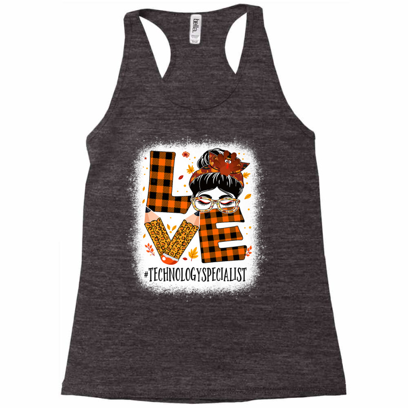 Technology Specialist Love Messy Bun Turkey Thanksgiving Premium T Shi Racerback Tank by cm-arts | Artistshot