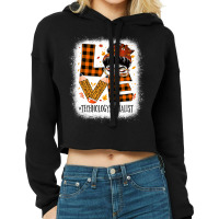 Technology Specialist Love Messy Bun Turkey Thanksgiving Premium T Shi Cropped Hoodie | Artistshot