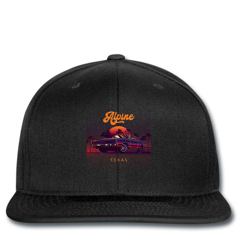 Alpine Texas Retro Vintage 80s 90s Muscle Cars Retrowave Aesthetic Printed Hat | Artistshot