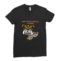 Not Your Typical Gamer Dog Design Ladies Fitted T-shirt | Artistshot