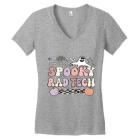 Spooky Radiology Tech Halloween Rad Technologist Rad Tech Raglan Baseb Women's V-neck T-shirt | Artistshot