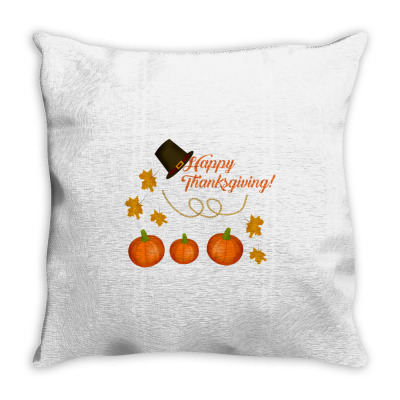 Happy Thanksgiving Throw Pillow Designed By Zein