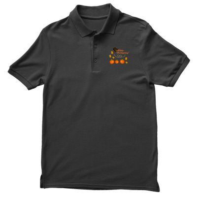 Happy Thanksgiving Men's Polo Shirt Designed By Zein
