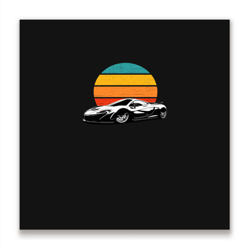 Sunset Supercar Products Metal Print Square | Artistshot