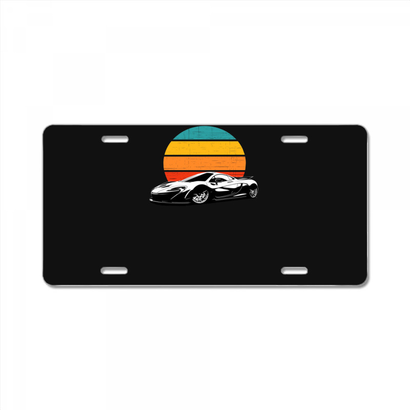 Sunset Supercar Products License Plate | Artistshot