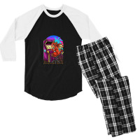 Cyberpunk Arcade Gaming Dragon Video Men's 3/4 Sleeve Pajama Set | Artistshot