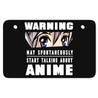 Anime Lover Atv License Plate | Artistshot