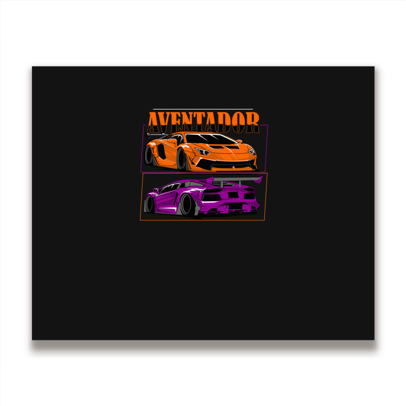 Super Car Tshirt Metal Print Horizontal | Artistshot