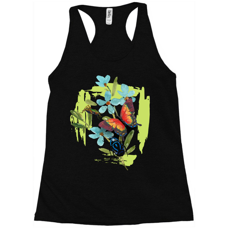 Native Pollinator Gardens Colorful Native Wildflowers With Beetle And  Racerback Tank by huggingbrilliant | Artistshot