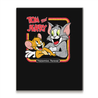 Tom And Jerry Frenemies Forever Metal Print Vertical | Artistshot