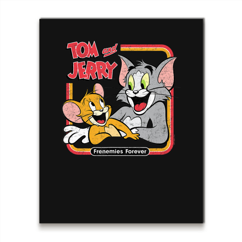 Tom And Jerry Frenemies Forever Metal Print Vertical | Artistshot