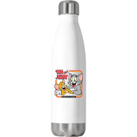 Tom And Jerry Frenemies Forever Stainless Steel Water Bottle | Artistshot