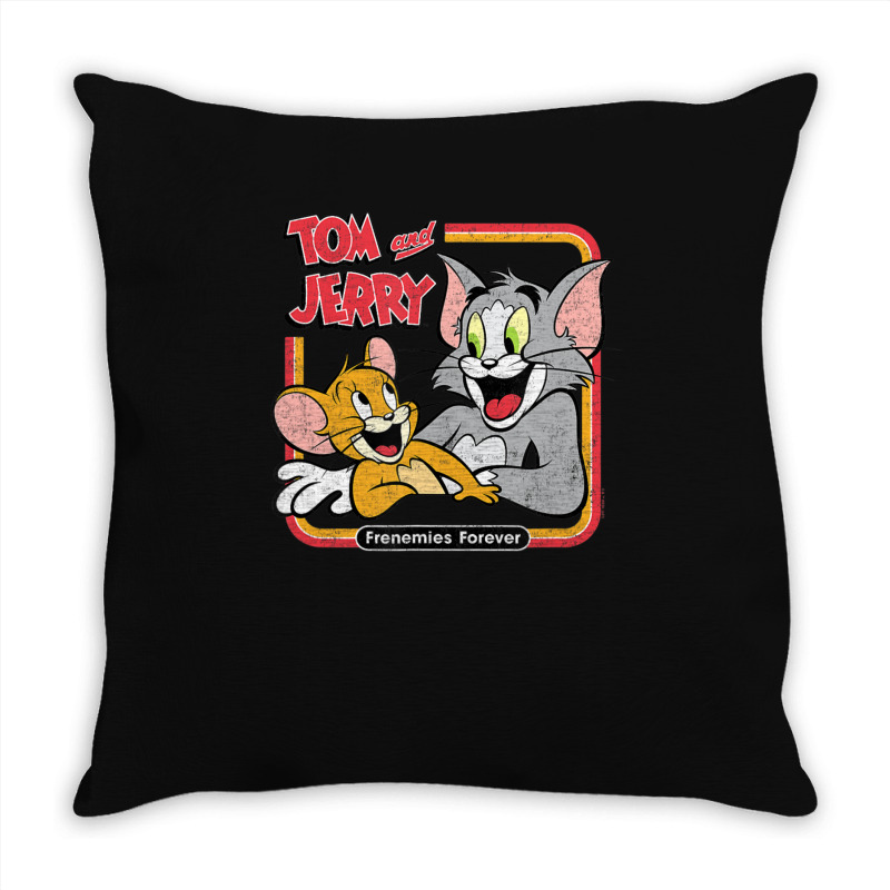 Tom And Jerry Frenemies Forever Throw Pillow | Artistshot