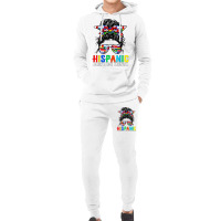 National Hispanic Heritage Month Latin Flags Messy Bun T Shirt Hoodie & Jogger Set | Artistshot