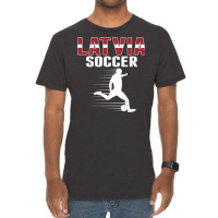 Latvia Soccer Lovers Jersey   Proud Latvian Football Fans T Shirt Vintage T-shirt | Artistshot