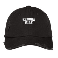 Almond Milk Retro Sports Arch Almond Milk Vintage Cap | Artistshot