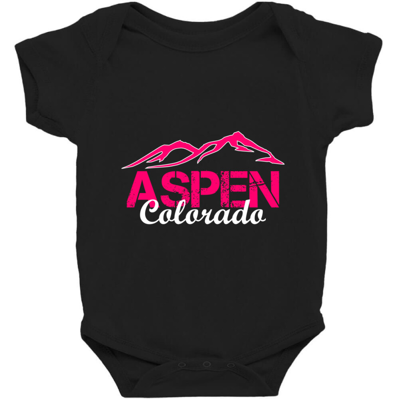 Aspen Colorado Rocky Mountains Baby Bodysuit by bummercaught | Artistshot