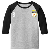 Cyprus Number 8 Soccer Flag Football  Eight Cypriot T Shirt Youth 3/4 Sleeve | Artistshot