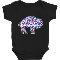 Buffalo Cheetah Red & Blue Baby Bodysuit | Artistshot