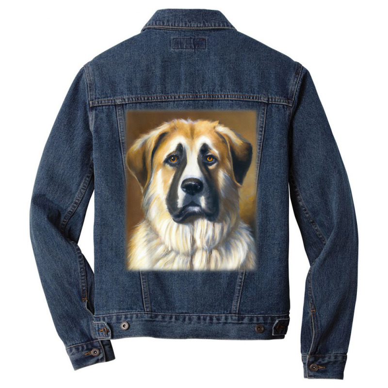 Anatolian Shepherd Dog Vintage Style Portrait T Shirt Men Denim Jacket by claudettemeskqx | Artistshot