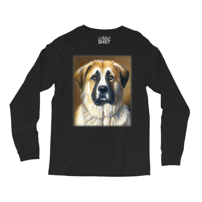 Anatolian Shepherd Dog Vintage Style Portrait T Shirt Long Sleeve Shirts by claudettemeskqx | Artistshot