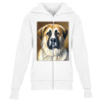 Anatolian Shepherd Dog Vintage Style Portrait T Shirt Youth Zipper Hoodie | Artistshot