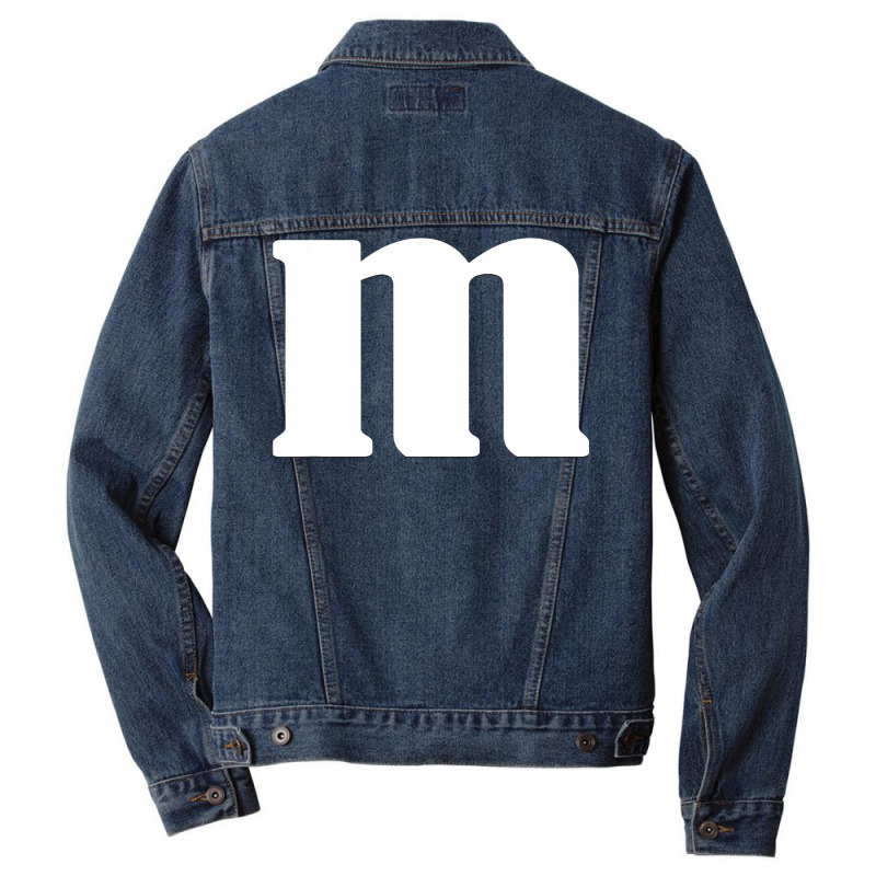 Lower Case Alphabet Matching Halloween Costume Cute Letter M Men Denim Jacket | Artistshot