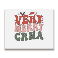 Merry Certified Registered Nurse Anesthetist Christmas Sweatshirt Metal Print Horizontal | Artistshot