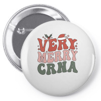 Merry Certified Registered Nurse Anesthetist Christmas Sweatshirt Pin-back Button | Artistshot