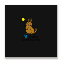 V Is For Viscacha Metal Print Square | Artistshot