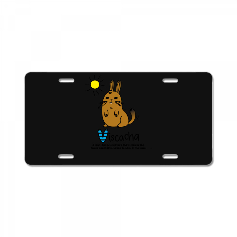 V Is For Viscacha License Plate | Artistshot