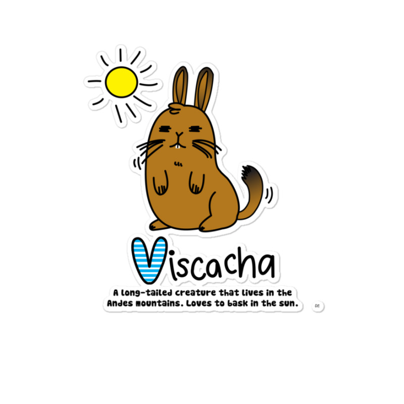 V Is For Viscacha Sticker | Artistshot