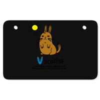 V Is For Viscacha Atv License Plate | Artistshot