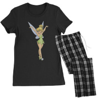 Peter Pan Tinker Bell Arms Up Profile Mirror Dance Women's Pajamas Set | Artistshot