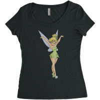 Peter Pan Tinker Bell Arms Up Profile Mirror Dance Women's Triblend Scoop T-shirt | Artistshot